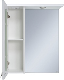 Misty Мебель для ванной Урал 60 L 2 ящика белая – фотография-9